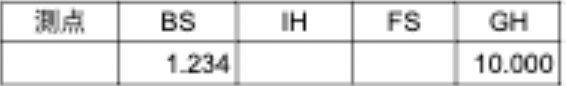 測点
BS
IH 
FS
GH
